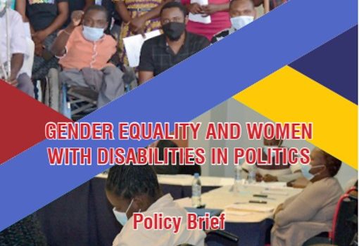 GENDER EQUALITY AND WOMEN WITH DISABILITIES IN POLITICS Policy Brief
