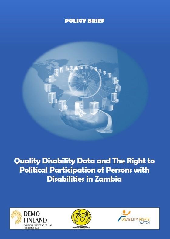 Policy Brief-QUALITY DATA MANAGEMENT AND REALIZING THE RIGHTS OF PERSONS WITH DISABILITIES IN ZAMBIA