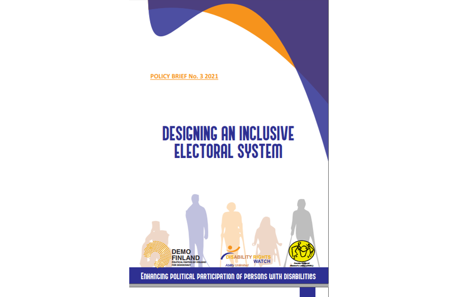 DESIGNING AN INCLUSIVE ELECTORAL SYSTEM-Enhancing political participation of persons with disabilities